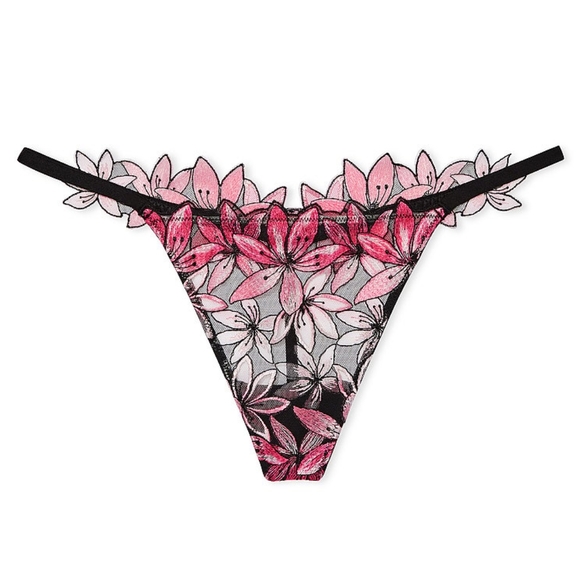 🪷 VS Very Sexy Ziggy Glam Floral Embroidery Thong Panty 🪷 - Picture 4 of 16